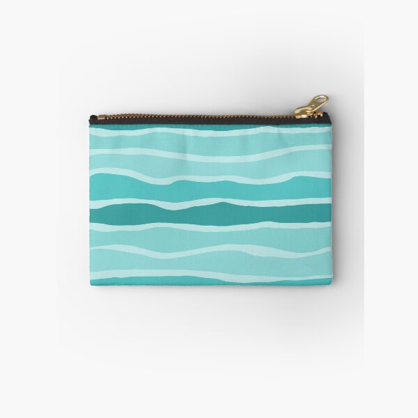 Item preview, Organic Blue Ocean Stripes - Stripe Pattern in Turquoise Teal designed and sold by kierkegaard.