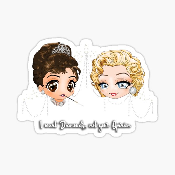 Audrey & Marylin Sticker