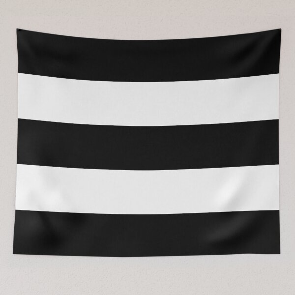 Item preview, Large BLACK and WHITE Horizontal STRIPES designed and sold by RachelMacht.