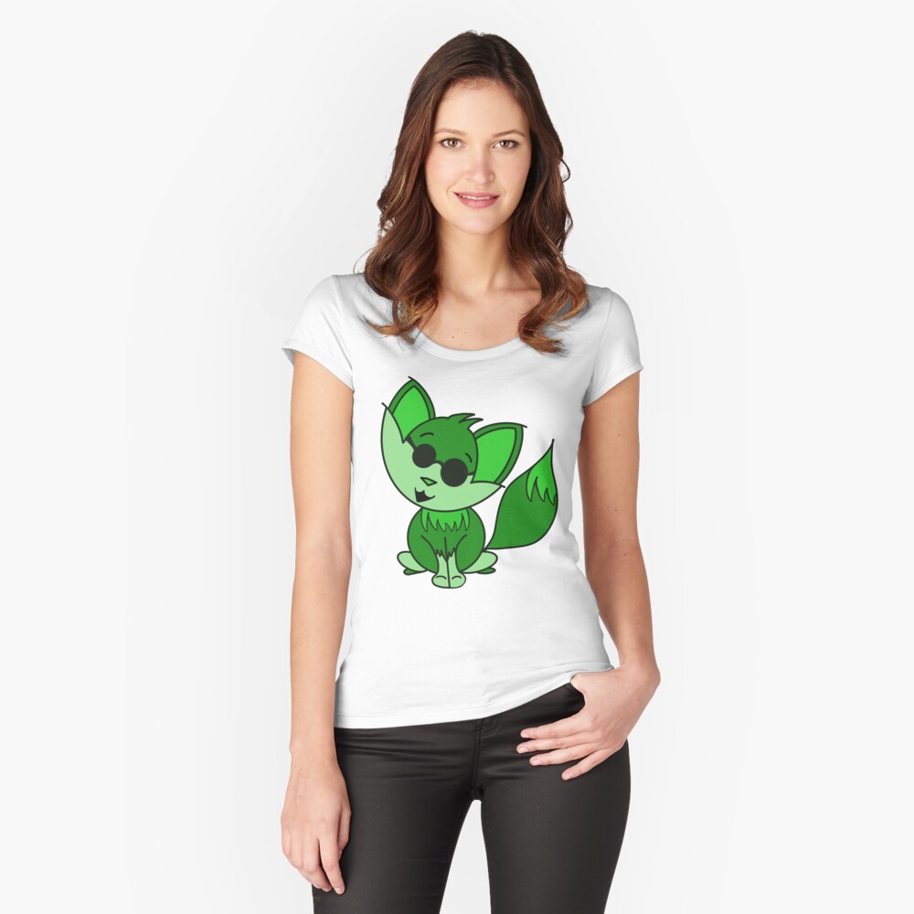 Item preview, Fitted Scoop T-Shirt designed and sold by HappigalArt.