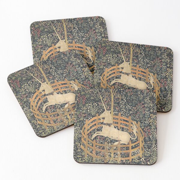 The Unicorn in Captivity, Netherlands ; Met Coasters (Set of 4)