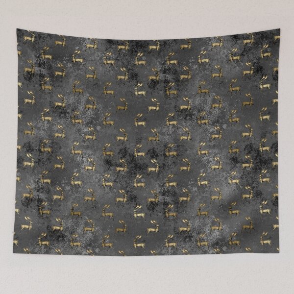 Item preview, Gothic Christmas Deer Pattern designed and sold by Dreamflight.