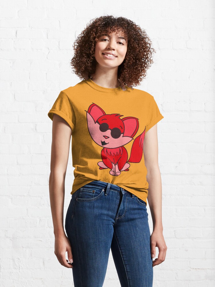 Alternate view of Cute Cool Fox Baby Red Classic T-Shirt