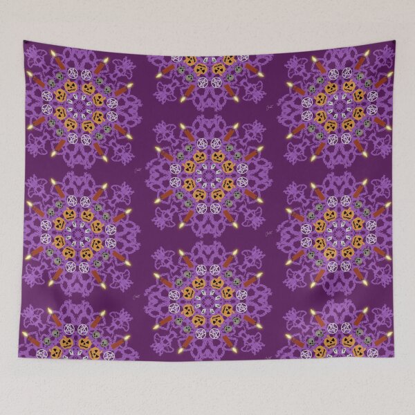 Item preview, Halloween Mandala  designed and sold by J3ssv1olet.
