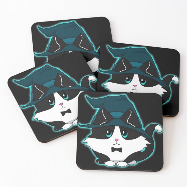 Item preview, Cute n Fluffy - Turquoise Kitty Witch designed and sold by Katrina Montgomery.