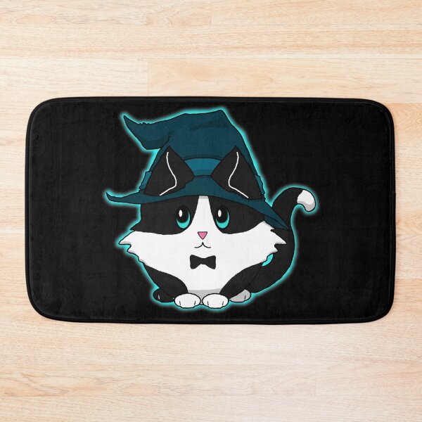 Item preview, Cute n Fluffy - Turquoise Kitty Witch designed and sold by Katrina Montgomery.