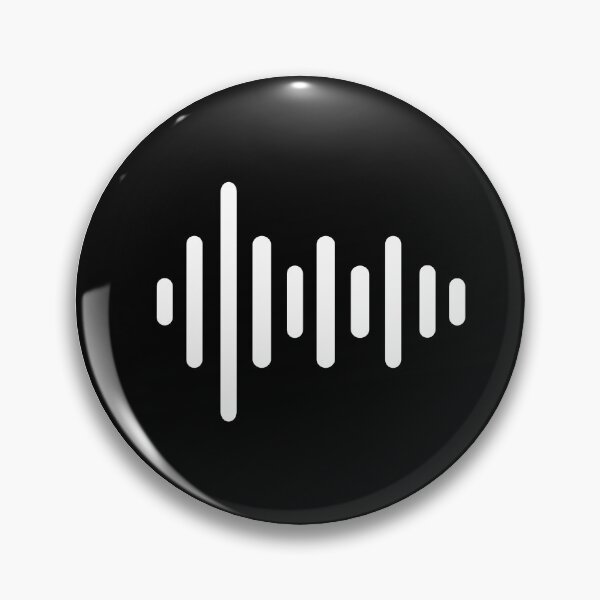 Item preview, Music Waves Volume Circle Simple Design designed and sold by RoJor.