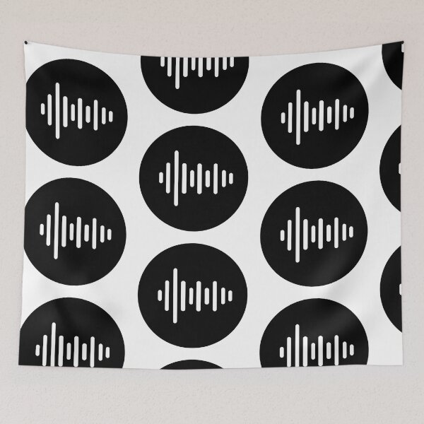 Item preview, Music Waves Volume Circle Simple Design designed and sold by RoJor.