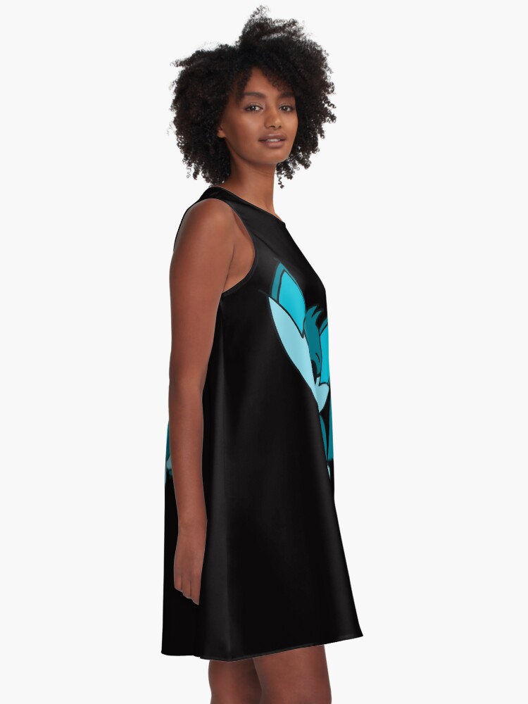 Alternate view of Cute Cool Fox Baby Teal A-Line Dress