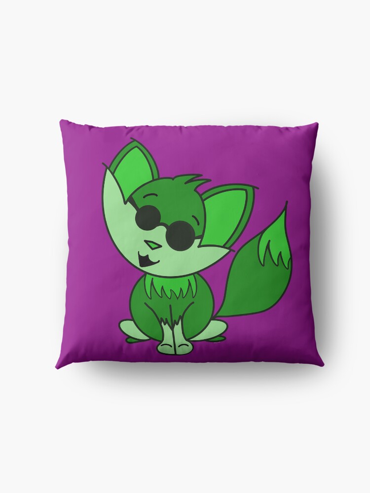 Alternate view of Cute Cool Fox Baby Green Floor Pillow