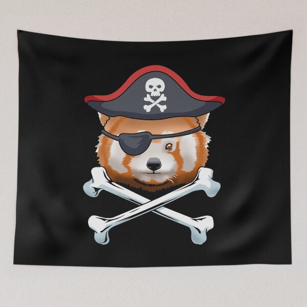 Aperçu de l'œuvre Red Panda Pirate Cadeaux Enfants Red Panda Cadeaux Garçons Red Panda créée et vendue par DSWShirts.