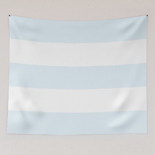Item preview, Large PALE BLUE and WHITE Horizontal STRIPES  designed and sold by RachelMacht.