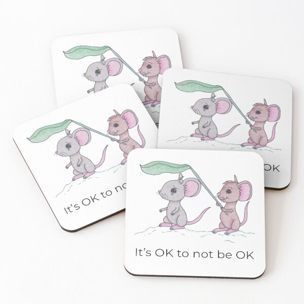 Item preview, It's OK not to be OK Mice designed and sold by SerenityScape.