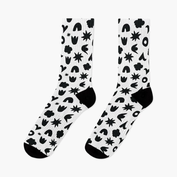 Item preview, Black and White Rainbows and Stars Pattern designed and sold by Ildiko Sipos.