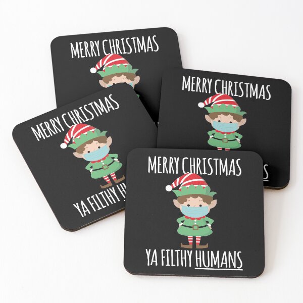 Item preview, Merry Christmas Ya Filthy Humans Funny Christmas 2020 designed and sold by CrystalCrush.