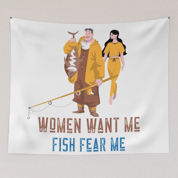 Item preview, Women want me, fish fear me designed and sold by Giacob.