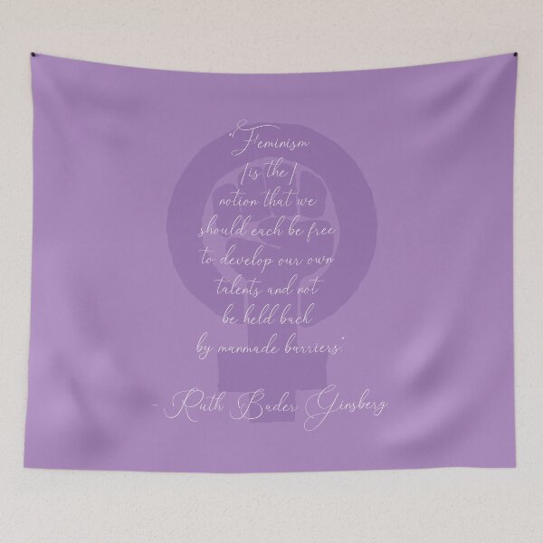 Item preview, RBG Feminism Quote designed and sold by AnnbleBee.