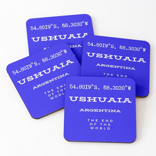 Item preview, Ushuaia Argentina End of the World designed and sold by Hoiho Adventure Shirts.