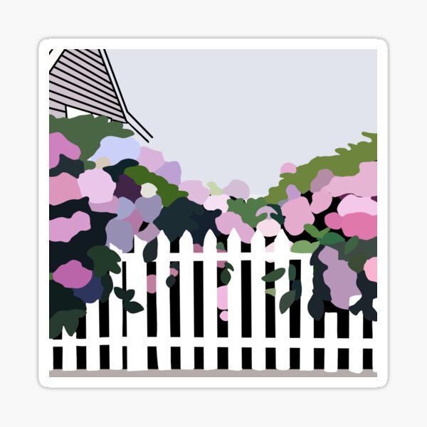 Item preview, Pretty Flowers on Fence designed and sold by piperdooley.
