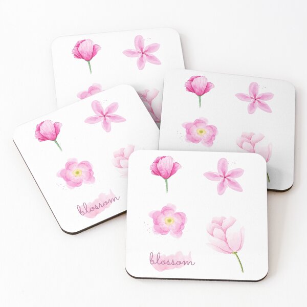 Item preview, Pink Watercolor Elegant Flowers Collection Pack designed and sold by delinscious.
