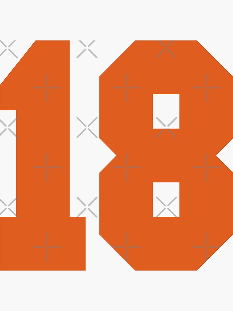 49 Number Cleveland Sports Fourty-Nine Brown Jersey Sticker for Sale by  HelloFromAja