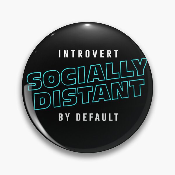 Artikelvorschau, Socially Distant by Default introvertiert lustig entworfen und verkauft von teeseeds.
