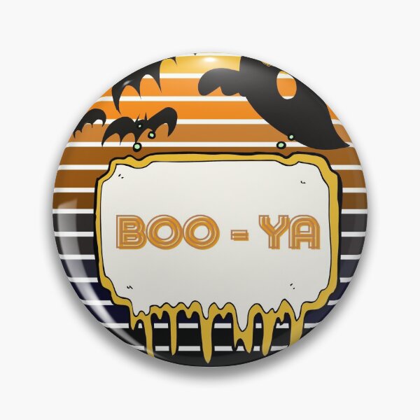 Item preview, Boo-Ya spooky halloween ghost bat designed and sold by Joanna Durkin.