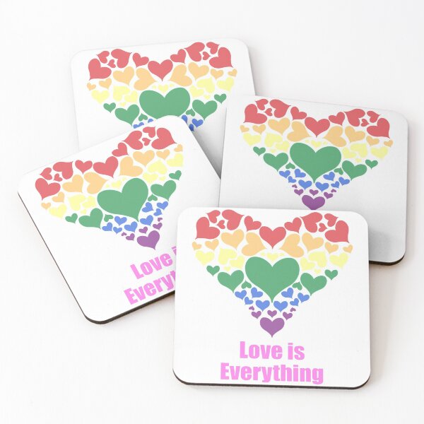 Item preview, Love is Everything Pastel Rainbow Heart  designed and sold by CottoVerdi.