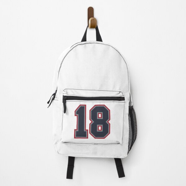 Item preview, 18 Navy Grey Red Sports Number Eighteen designed and sold by HelloFromAja.