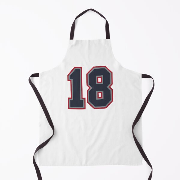 Item preview, 18 Navy Grey Red Sports Number Eighteen designed and sold by HelloFromAja.