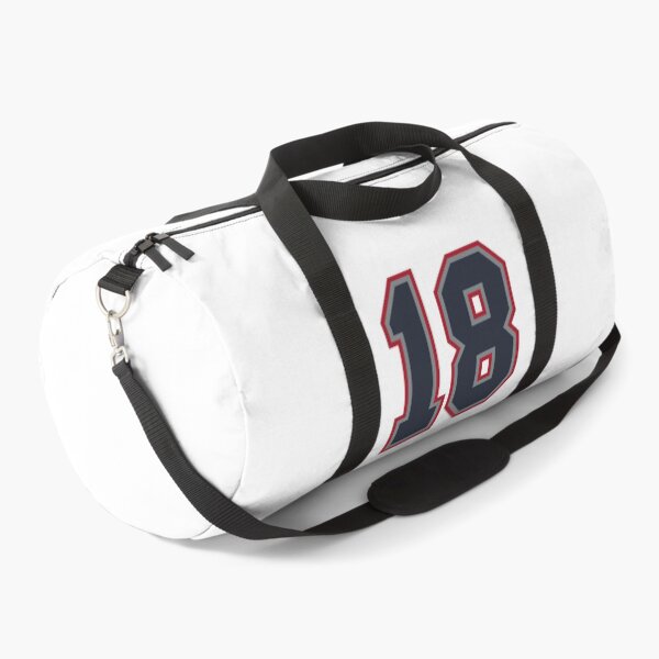 Item preview, 18 Navy Grey Red Sports Number Eighteen designed and sold by HelloFromAja.