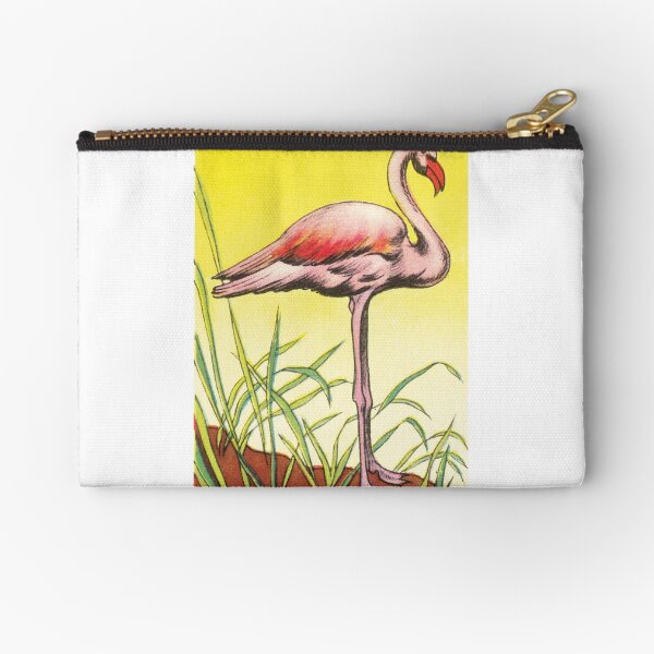 16 oiseaux stylisés : le flamant rose Pochette