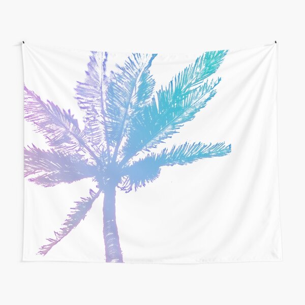 Halftone Palm– Iridescent Tapestry