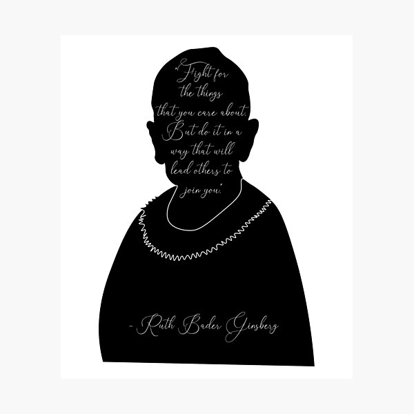 Item preview, RBG Fight Quote designed and sold by AnnbleBee.