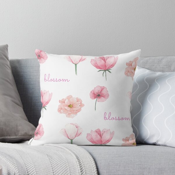 Aperçu de l'œuvre Pack de collection de fleurs chics en aquarelle rose pastel créée et vendue par delinscious.