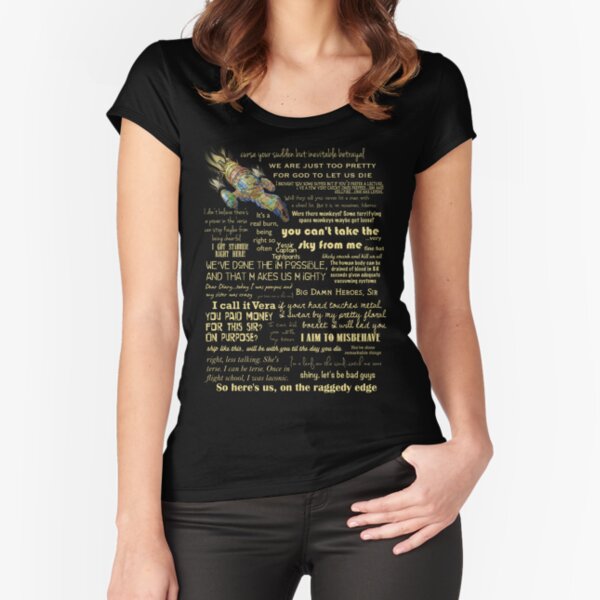 Firefly quotes Fitted Scoop T-Shirt