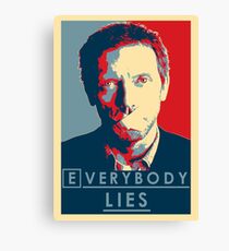Everybody lies Canvas Print