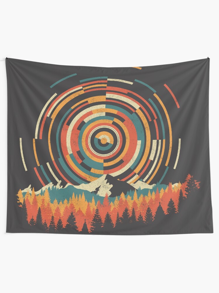 Alternate view of The Geometry of Sunrise Tapestry