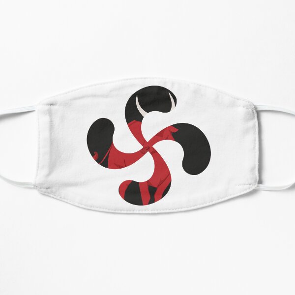 Croix basque design 2 Masque sans plis