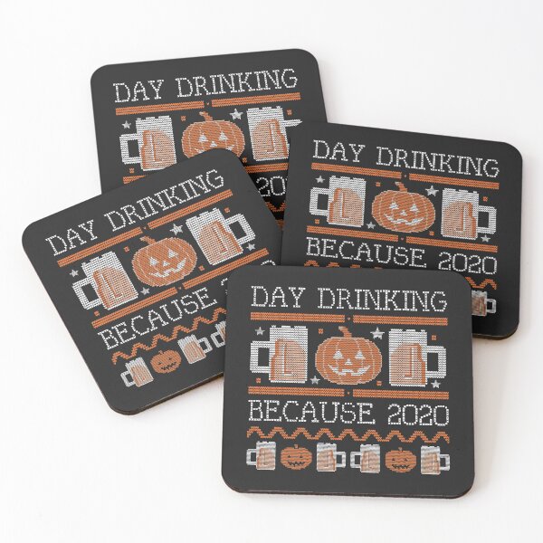 Item preview, Halloween Sweeter style Halloween Pumpkins and Beers "Day Drinking because 2020" quarantineoween designed and sold by TamGustam.