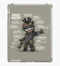AIRSOFT ANATOMY (white writing) iPad Case/Skin