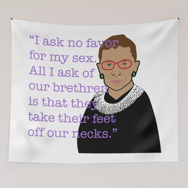 Item preview, RBG Ask no Favor Quote designed and sold by AnnbleBee.
