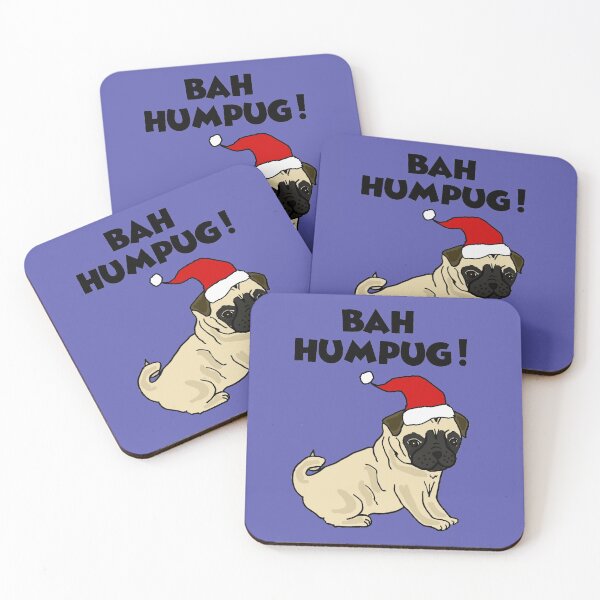 Item preview, Funny Bah Humpug Pug Dog Christmas Cartoon designed and sold by Nature's Fancy.