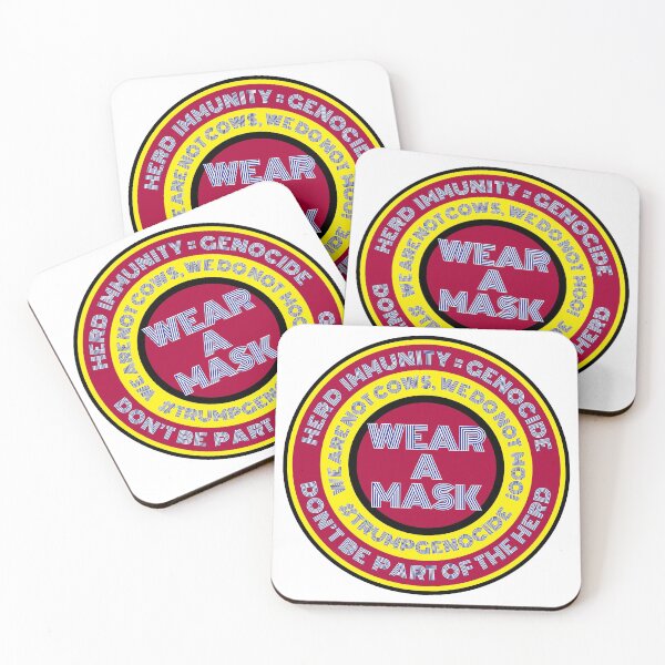 Item preview, Herd Immunity = Genocide, in Red and Yellow designed and sold by Neil Feigeles.