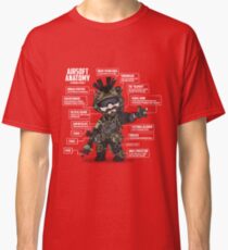 AIRSOFT ANATOMY (white writing) Classic T-Shirt