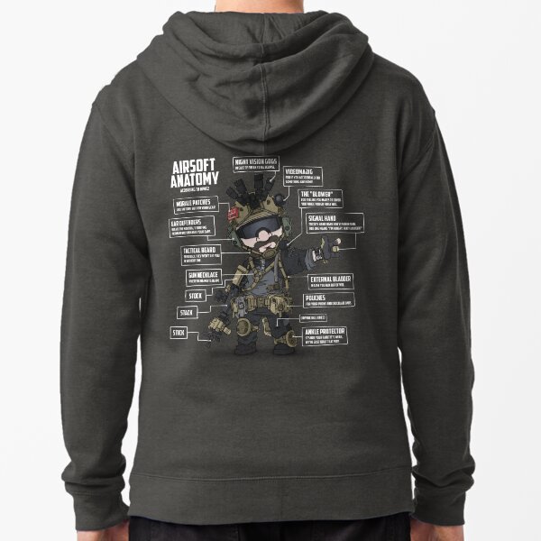 Item preview, AIRSOFT ANATOMY (white writing) designed and sold by hiwez.