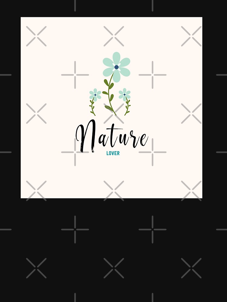 Thumbnail 7 of 7, Classic T-Shirt, Nature lover vector illustration. A floral concept. designed and sold by Victoria Riabov.