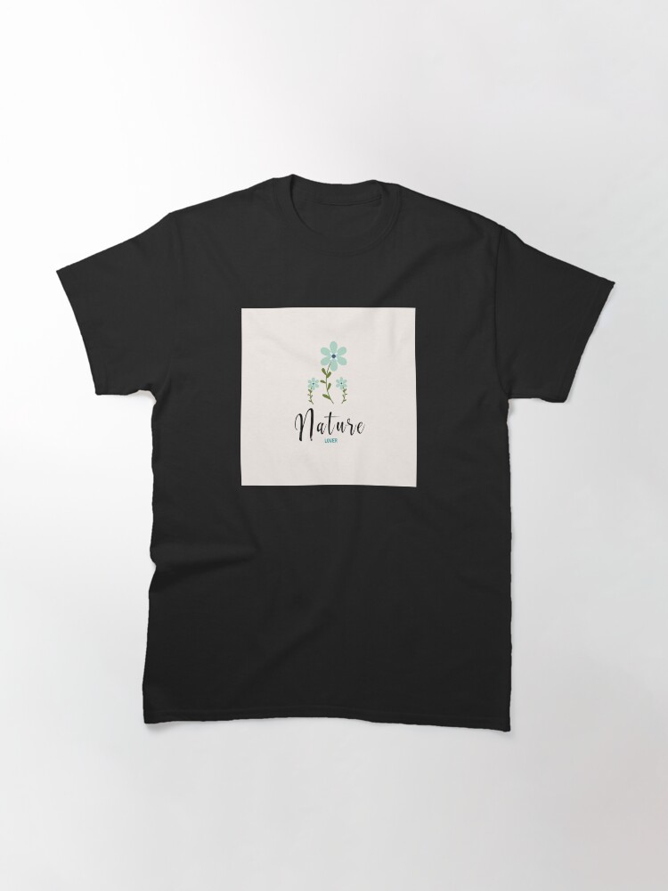 Thumbnail 2 of 7, Classic T-Shirt, Nature lover vector illustration. A floral concept. designed and sold by Victoria Riabov.