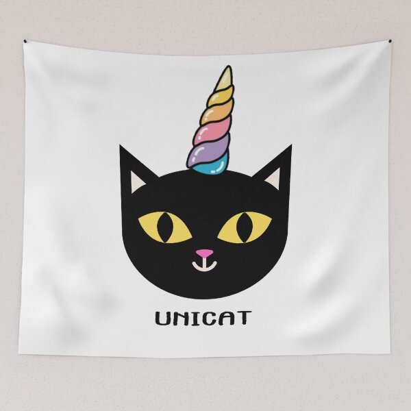 Item preview, Unicat Unicorn Cat Happy Halloween designed and sold by Rabbitti.