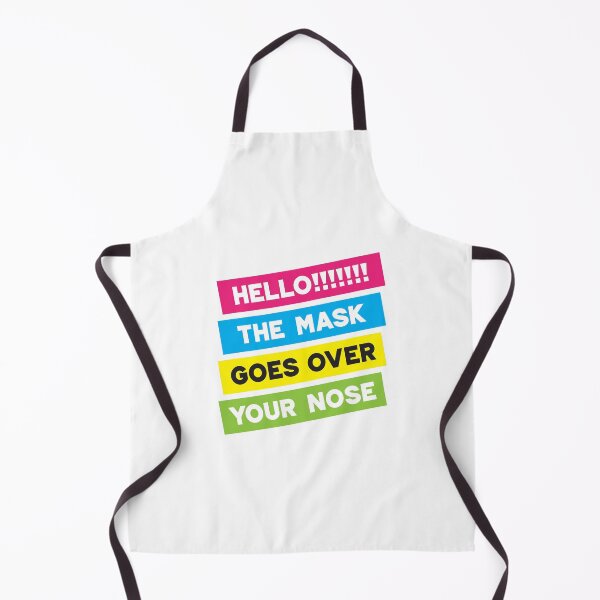 Item preview, Hello! The Mask Goes Over Your Nose! Stripes 2 designed and sold by VicEllisArt.